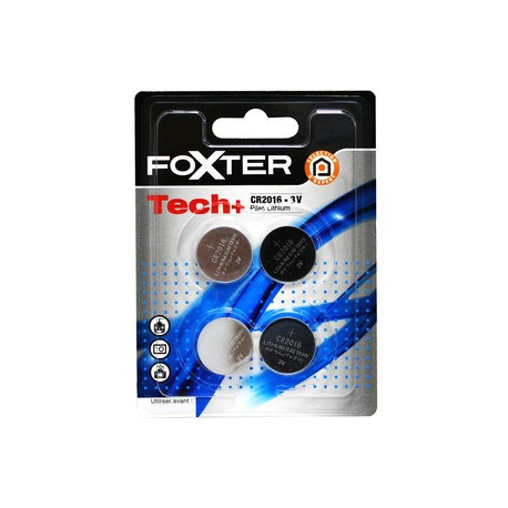 FOXTER Baterie litowe CR2016 3V 4 SZT