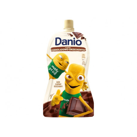 Danone Danio Serek homogenizowany o smaku czekoladowo orzechowym 140 g