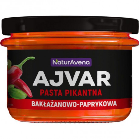 NaturAvena Ajvar pasta pikantna bakłażanowo-paprykowa 185g