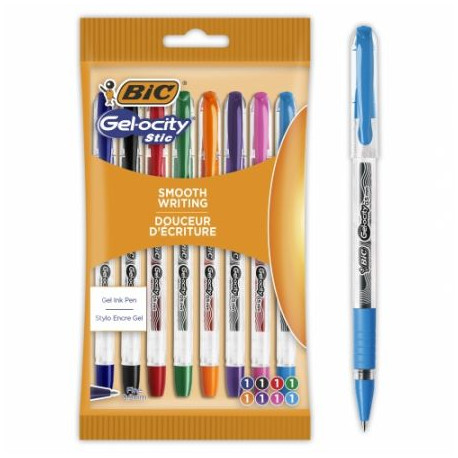 BIC Gel-ocity  Długopis żelowy Stic 0.5mm 8szt