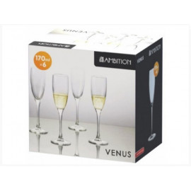 Ambition Venus  Komplet 6 kieliszków do szampana 170ml