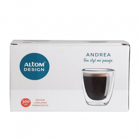 Altom Andrea Zestaw 2 szklanek termicznych 300 ml 