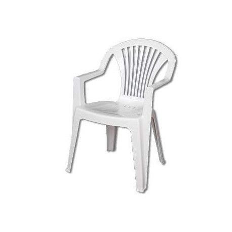 Ołer fotel plastikowy Cyrkon biały