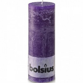 Bolsius świeca purple 19x68cm