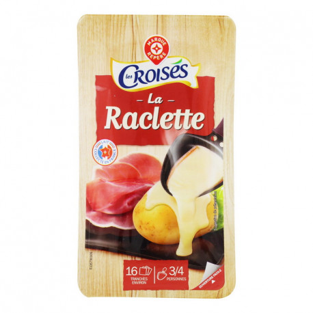 Raclette – ser podpuszczkowy, dojrzewający z mleka pasteryzowanego.
Pakowany w atmosferze ochronnej.