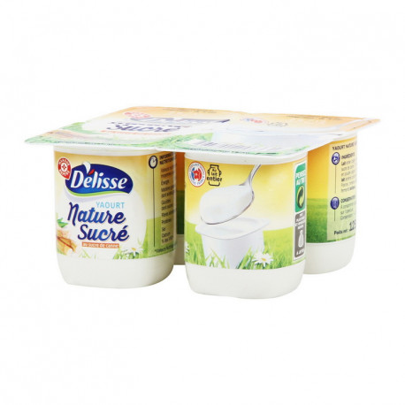 Jogurt naturalny, słodzony  cukrem trzcinowym
Źródło wapnia.