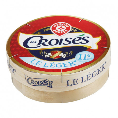 Les Croisés - Ser podpuszczkowy dojrzewający pleśniowy z mleka pasteryzowanego, o obniżonej zawartości tłuszczu*.
*45% mniej tłu