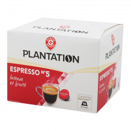 16 kapsułek kawy palonej mielonej ESPRESSO N°5 do systemu NESCAFÉ® DOLCE GUSTO® *
Kapsułki pakowane w atmosferze ochronnej.