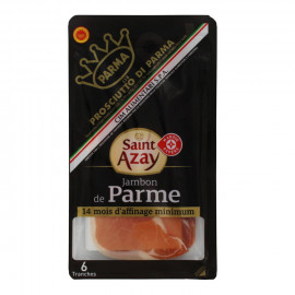 Proosciutto di Parma*
Szynka parmeńska – szynka wieprzowa, surowa, dojrzewająca minimum 14 miesięcy 
– 6 plastrów
*Chroniona Naz