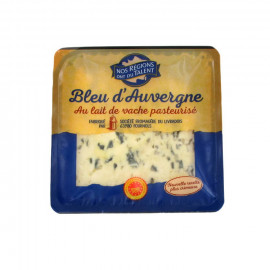 Bleu d’Auvergne* – Ser podpuszczkowy dojrzewający z przerostem niebieskiej pleśni, z mleka pasteryzowanego.
Ser wyprodukowany w 