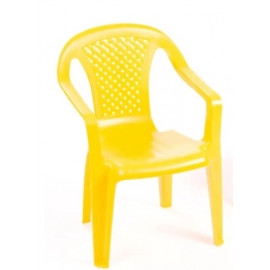 Vog Krzesełko żółte ogrodowe dziecięce