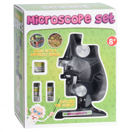 Mikroskop z oświetleniem i akcesoriami 