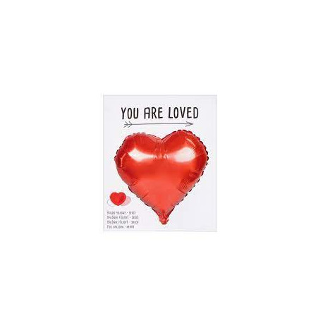 Arpex Balon foliowy serce czerwone 45cm