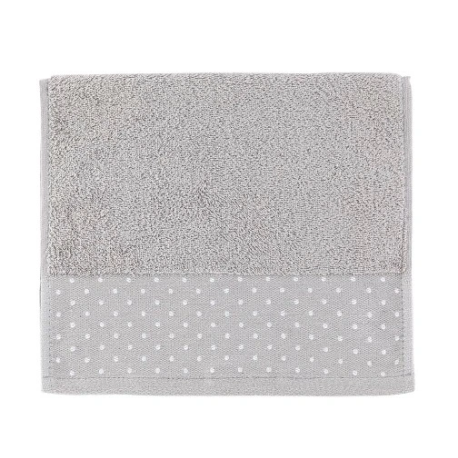 Florina Miss Lucy ręcznik KROPKI LUX 50 X 90cm KOLOR: jasny szary 100%