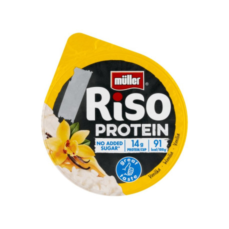 Müller Riso Protein Deser mleczno-ryżowy z sosem o smaku waniliowym 180 g