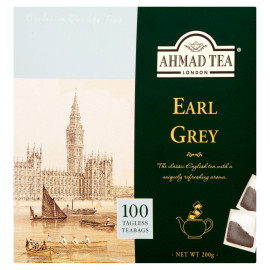 Ahmad Tea Earl Grey Herbata czarna 200 g (100 torebek)