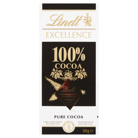 Lindt Excellence 100 % Cocoa Tabliczka kakaowa 50 g