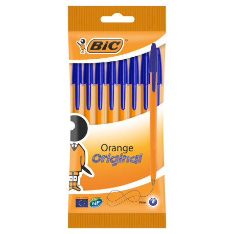 BiC Orange Original Fine Długopis 8 sztuk