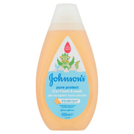 Johnson's Pure Protect Płyn do kąpieli i mycia ciała 2w1 500 ml