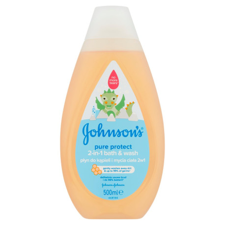 Johnson\'s Pure Protect Płyn do kąpieli i mycia ciała 2w1 500 ml