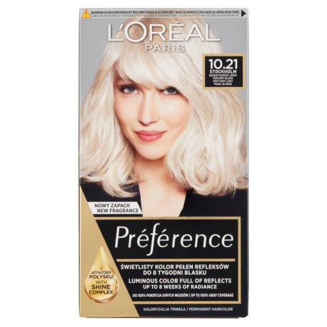 L\'Oréal Paris Préférence Farba do włosów bardzo bardzo jasny perłowy blond 10.21 Stockholm