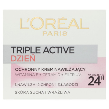 L\'Oreal Paris Triple Active Ochronny krem nawilżający na dzień 50 ml