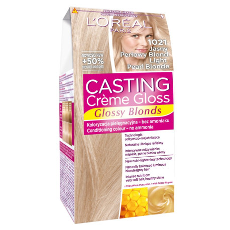 L\'Oreal Paris Casting Creme Gloss Farba do włosów 1021 jasny perłowy blond