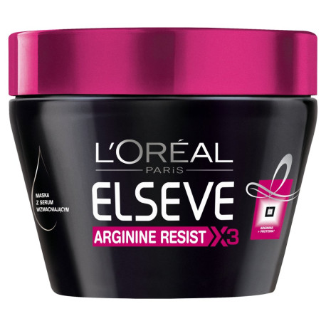 L\'Oréal Paris Elsève Arginine Resist X3 Maska z serum wzmacniającym 300 ml
