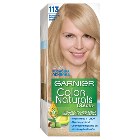 Garnier Color Naturals Créme Farba do włosów 113 Superjasny beżowy blond