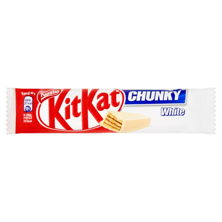 KitKat Chunky White Paluszek waflowy w białej czekoladzie 40 g