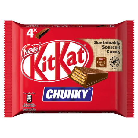 KitKat Chunky Paluszek waflowy w mlecznej czekoladzie 160 g (4 x 40 g)