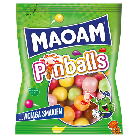 Maoam Pinballs Guma rozpuszczalna draże 140 g