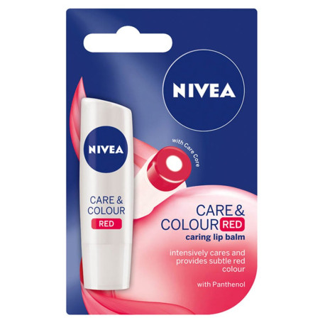 NIVEA Care & Color Red Pomadka do ust 4,8 g