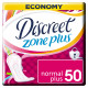 Discreet Zone Plus Normal wkładki higieniczne 50 sztuk