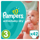 Pampers Active Baby-Dry rozmiar 3 (Midi), 42 pieluszki
