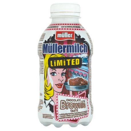 Müller Müllermilch Napój mleczny o smaku ciasta czekoladowego brownie 400 g