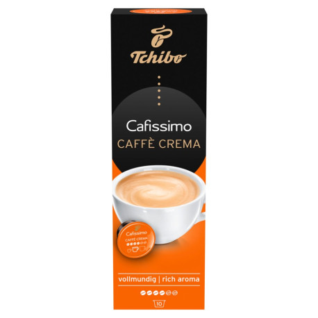 Tchibo Cafissimo Caffè Crema Rich Aroma Kawa palona mielona w kapsułkach 76 g (10 x 7,6 g)