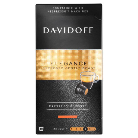 Davidoff Café Grande Cuvée Espresso Gentle Roast Elegance Kawa palona mielona 55 g (10 x 5,5 g)
