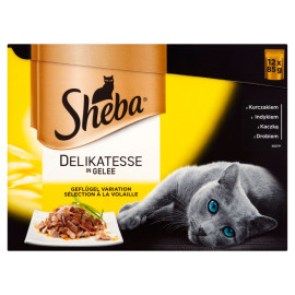 Sheba Delikatesse in Gelee Karma pełnoporcjowa 1,02 kg (12 saszetek)