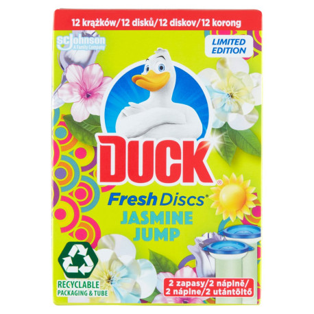 Duck Fresh Discs Podwójny zapas do toalety o zapachu kwiatowym 72 ml (2 x 36 ml)