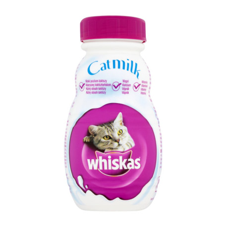 Whiskas Cat Milk Karma uzupełniająca dla kotów powyżej 6 tygodnia życia 200 ml