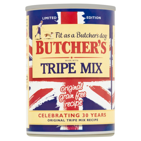 Butcher\'s Tripe Mix Karma dla dorosłych psów pasztet z flaczkami wołowymi 400 g