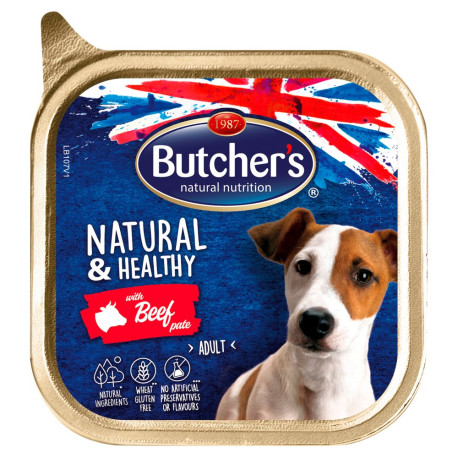 Butcher\'s Natural & Healthy Karma dla dorosłych psów pasztet z wołowiną 150 g
