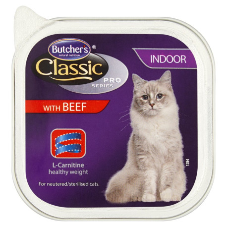 Butcher\'s Classic Pro Series Karma dla dorosłych kotów pasztet z wołowiną 100 g