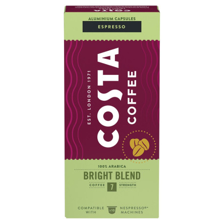 COSTA COFFEE Bright Blend Espresso Kawa w kapsułkach 57 g (10 x 5,7 g)