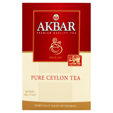 Akbar Pure Ceylon Herbata czarna liściasta 100 g