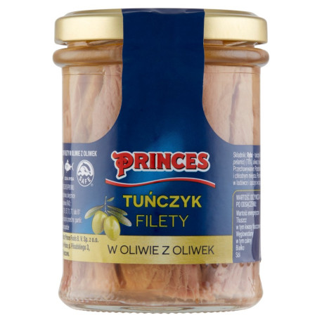 Princes Tuńczyk filety w oliwie z oliwek 185 g