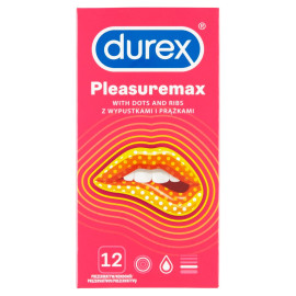 Durex Pleasuremax Prezerwatywy 12 sztuk