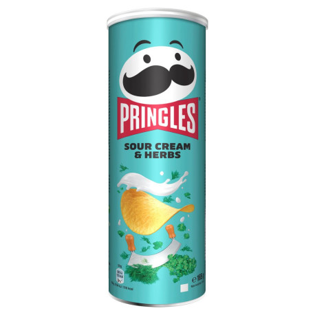 Pringles Sour Cream & Herbs Wytrawna przekąska 165 g