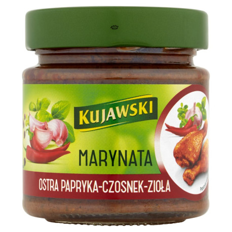 Kujawski Marynata Ostra papryka-czosnek-zioła 180 ml